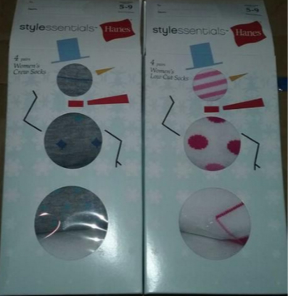 8 New Pairs Women's Hanes Stylessentials Socks
